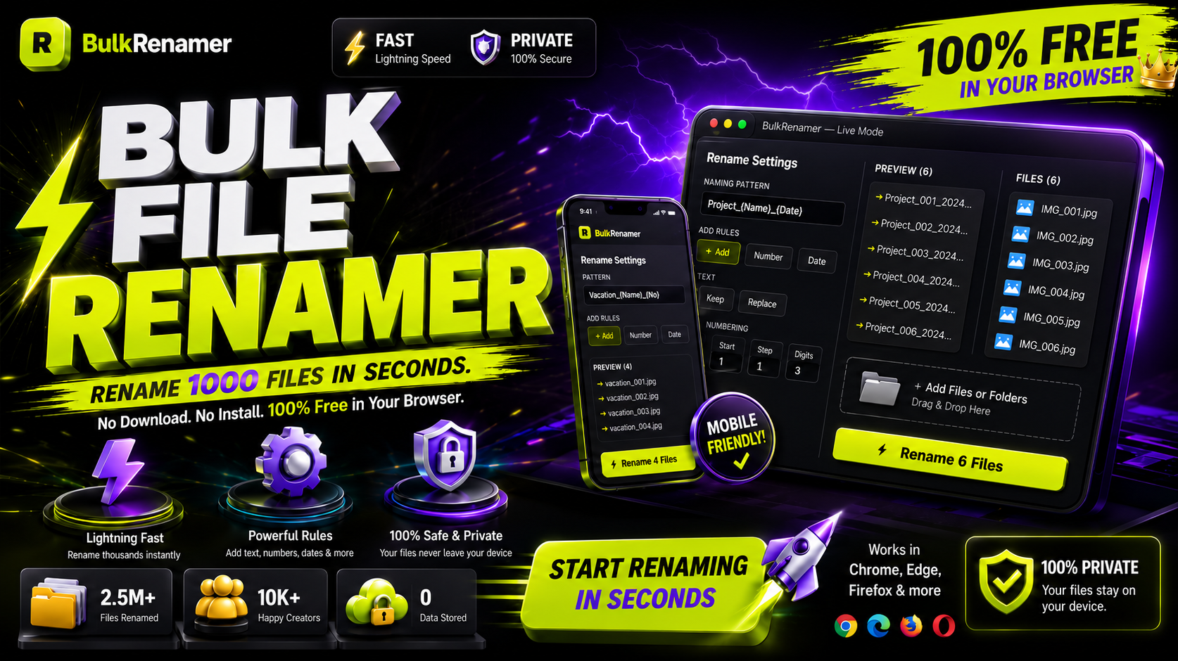 BulkRenamer preview